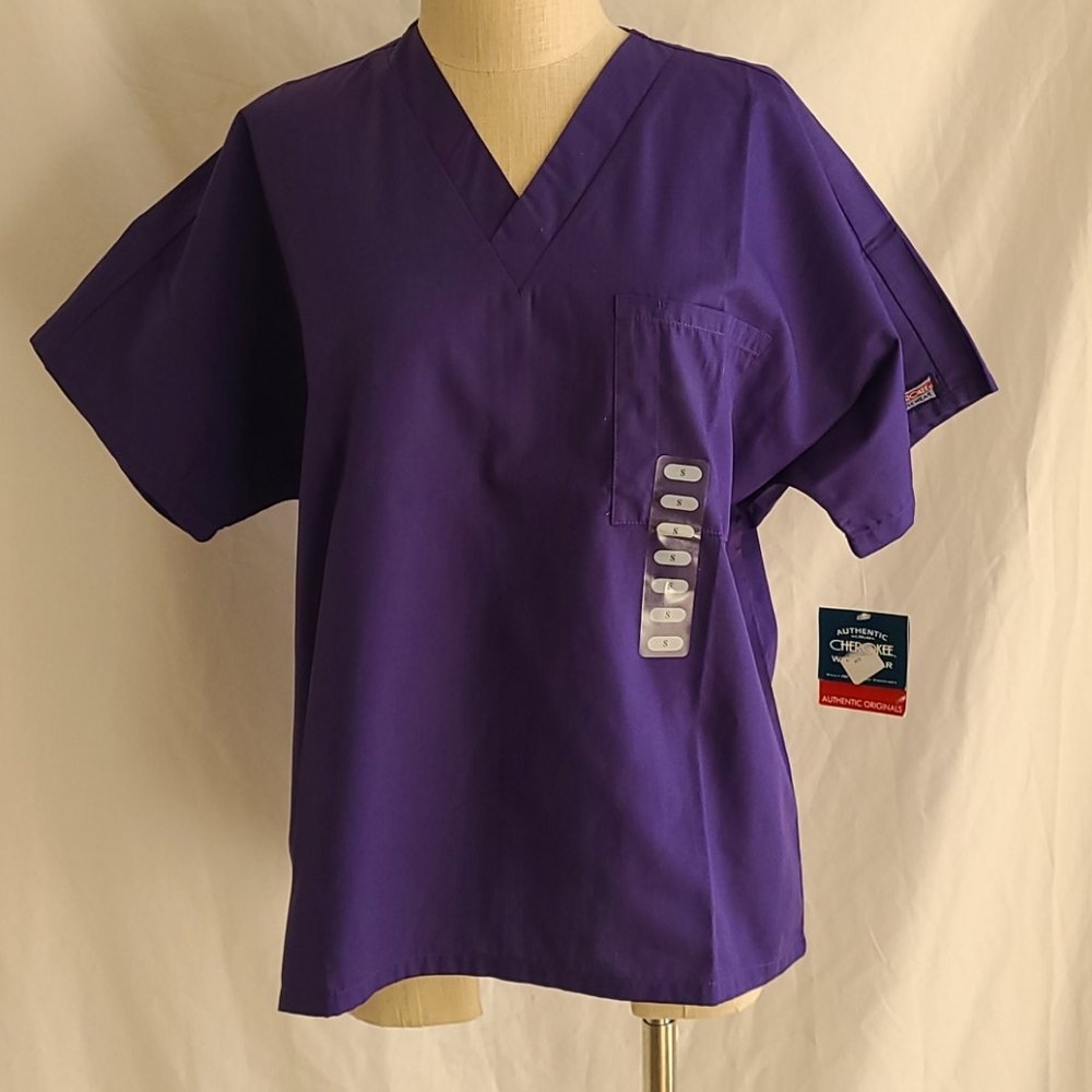 Cherokee Workwear Scrubs Unisex One Pocket…